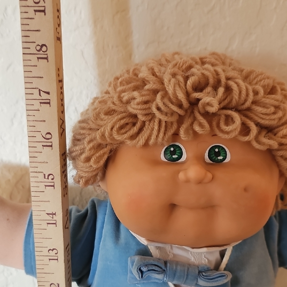 Vintage Cabbage Patch Kid Doll Blonde Blue Clothes Appalachian Coleco 1978-1982 - Picture 15 of 16